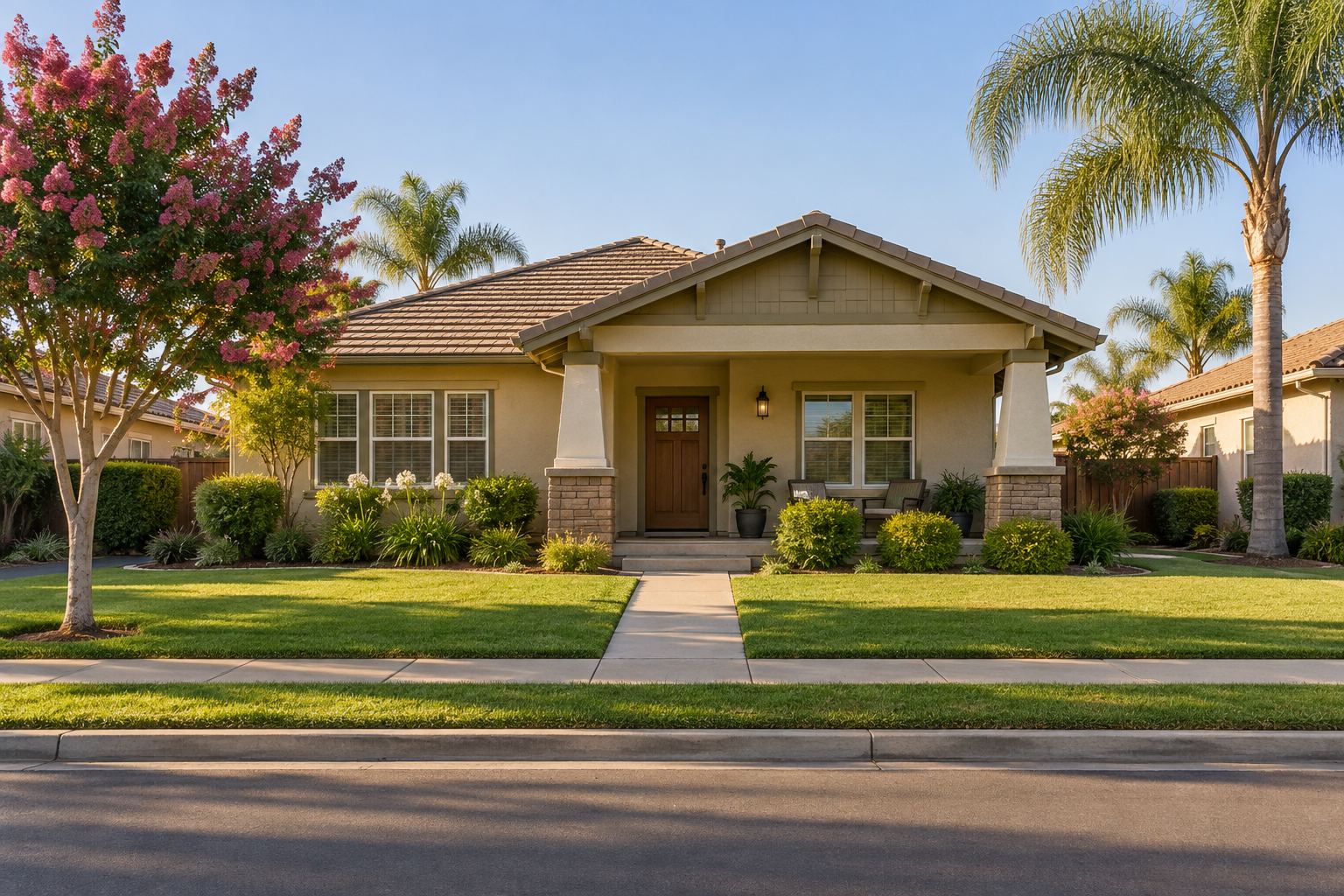 A Central Valley home, illustrative